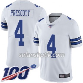 Dallas Cowboys Tröjor Dak Prescott 4 Nike Vit 100th - Herr